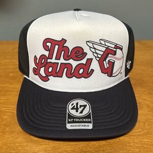 '47 Cleveland Guardians "The Land" SnapBack Trucker Foam Rope Hat Cap Adjustable